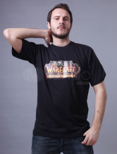 Qualité noir col rond manches courtes 100% coton pour hommes T-shirt
