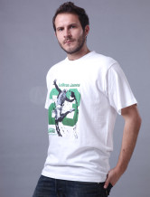 La qualité du coton blanc manches courtes col rond 100% Hommes T-shirt