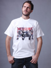 Coton Soft White manches courtes col rond 100% Hommes T-shirt