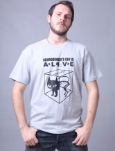 Confortable gris clair manches courtes col rond 100% coton T-shirt pour les hommes