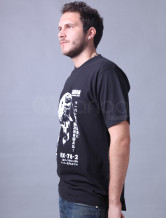Manches courtes Noir col rond 100% coton T-shirt pour les hommes