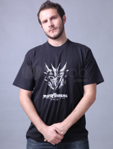Qualité confortable noir manches courtes col rond 100% coton T-shirt pour les hommes