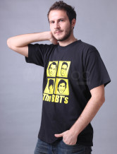 Wonderful Black manches courtes col rond 100% coton T-shirt pour les hommes