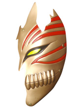 Golden Bleach Kurosaki Ichigo Hollow PVC Cosplay Mask