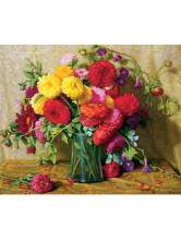 Peintures à L'huile Canevas Fleurs Printemps 50*60 cm