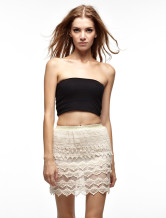 Shorts Crochet Gorgeous femmes Ivoire 100% coton