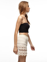 Shorts Crochet Gorgeous femmes Ivoire 100% coton