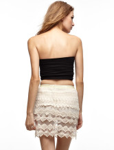 Shorts Crochet Gorgeous femmes Ivoire 100% coton