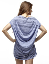 Confortable Blue Stripes femmes 100% coton Blouse