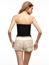 Shorts Crochet Wonderful femmes Ivoire 100% coton