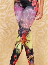 Fabuleux leggings pour femmes en spandex multicolore de tenue attrayante