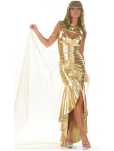 Golden Cleo Hero Egyptian Queen Sexy Costume