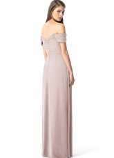 Robe de demoiselle d'honneur en rose splendide d'A-linge en mousseline de soie 