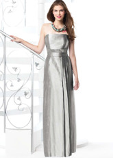 Gorgeous Brown Strapless Taffeta Ball Maxi Bridesmaid Dress  
