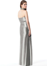 Gorgeous Brown Strapless Taffeta Ball Maxi Bridesmaid Dress  