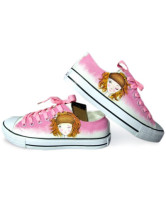  Cosy Pink Hand-painted Beauty Canvas Flat Shoes For Women