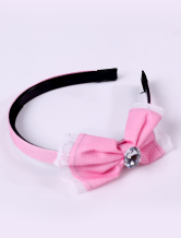 Cute Pink Plastic Bowknot Hair Band Girls Barbie Costumes