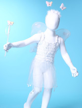 Beautiful White Gauze Dance Skirts Girls Barbie Costumes