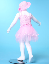 une fantastique jupe de dance rose en gaze de costumes Barbie pour filles