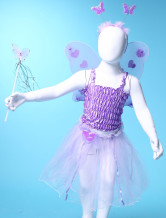 une populaire jupe de danse a ailes mauve en gaze de costumes pour filles