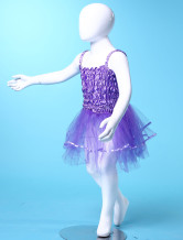 une fantastique jupe de danse violet en gaze de costumes Barbie pour filles