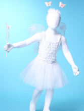 une jupe de danse blanche a la mode en gaze de costumes Barbie pour filles