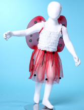 une mignone jupe de dance rouge en gaze de costumes Barbie pour filles