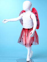 une mignone jupe de dance rouge en gaze de costumes Barbie pour filles