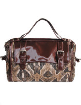 Sacoche Féminine Moderne 35*15*25cm PU Fuir Café 