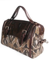 Sacoche Féminine Moderne 35*15*25cm PU Fuir Café 