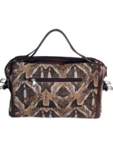 Sacoche Féminine Moderne 35*15*25cm PU Fuir Café 