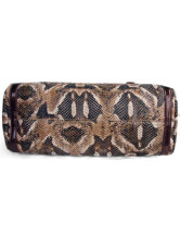 Sacoche Féminine Moderne 35*15*25cm PU Fuir Café 