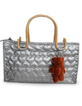 Fourre-tout Féminin Fuir PU Argent 38*13*28cm Mignon