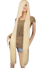 Perruque de Cosplay blonde de 150cm pour les femmes