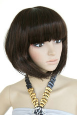 Brown 35cm Womens Short Cosplay Wig