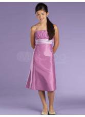 Unique Light Purple Taffeta Flower Girl Dress
