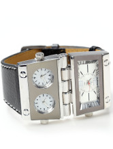 Black Watch de Mens bracelet en cuir