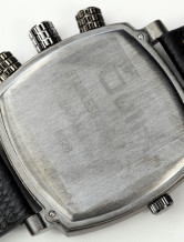 Spécial blanc noir en cuir sangle Mens Watch
