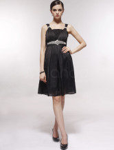 White Sweet Organza With Satin Womens Evening Dress