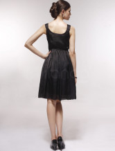 White Sweet Organza With Satin Womens Evening Dress