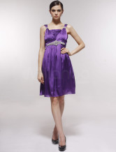 White Sweet Organza With Satin Womens Evening Dress