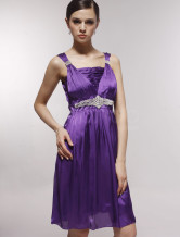 White Sweet Organza With Satin Womens Evening Dress