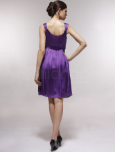 White Sweet Organza With Satin Womens Evening Dress