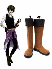Hakuouki Toudou Heisuke Imitated Leather Cosplay Shoes