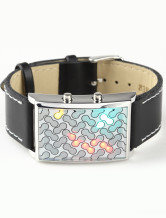 Sangle de PU unique 20 * 2 cm en alliage léger coloré regarder pour hommes