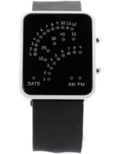 Lumière colorée moderne allié sangle noir 20 * 2 cm en alliage Watch pour hommes