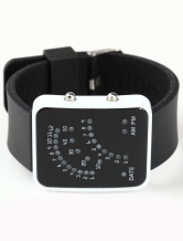 Lumière colorée moderne allié sangle noir 20 * 2 cm en alliage Watch pour hommes