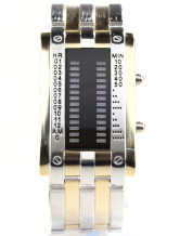 Sangle or 20 * 2 cm en alliage de mode Watch lumière bleue pour les hommes