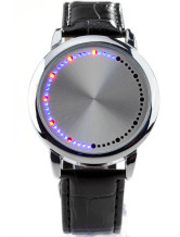 Fashion Blue Light PU Leather Strap 20*2cm Alloy Watch For Men