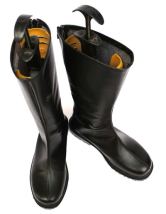 Pandora Hearts Black 1 3/5'' Heel Faux Leather Cosplay Shoes 
